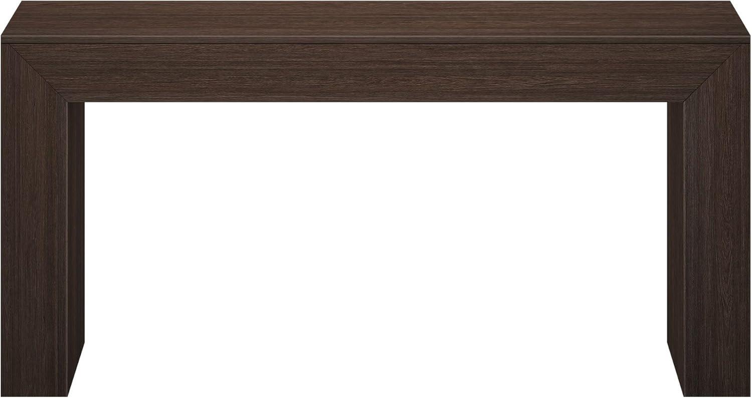 Walnut 66'' Solid Wood Console Table with Storage