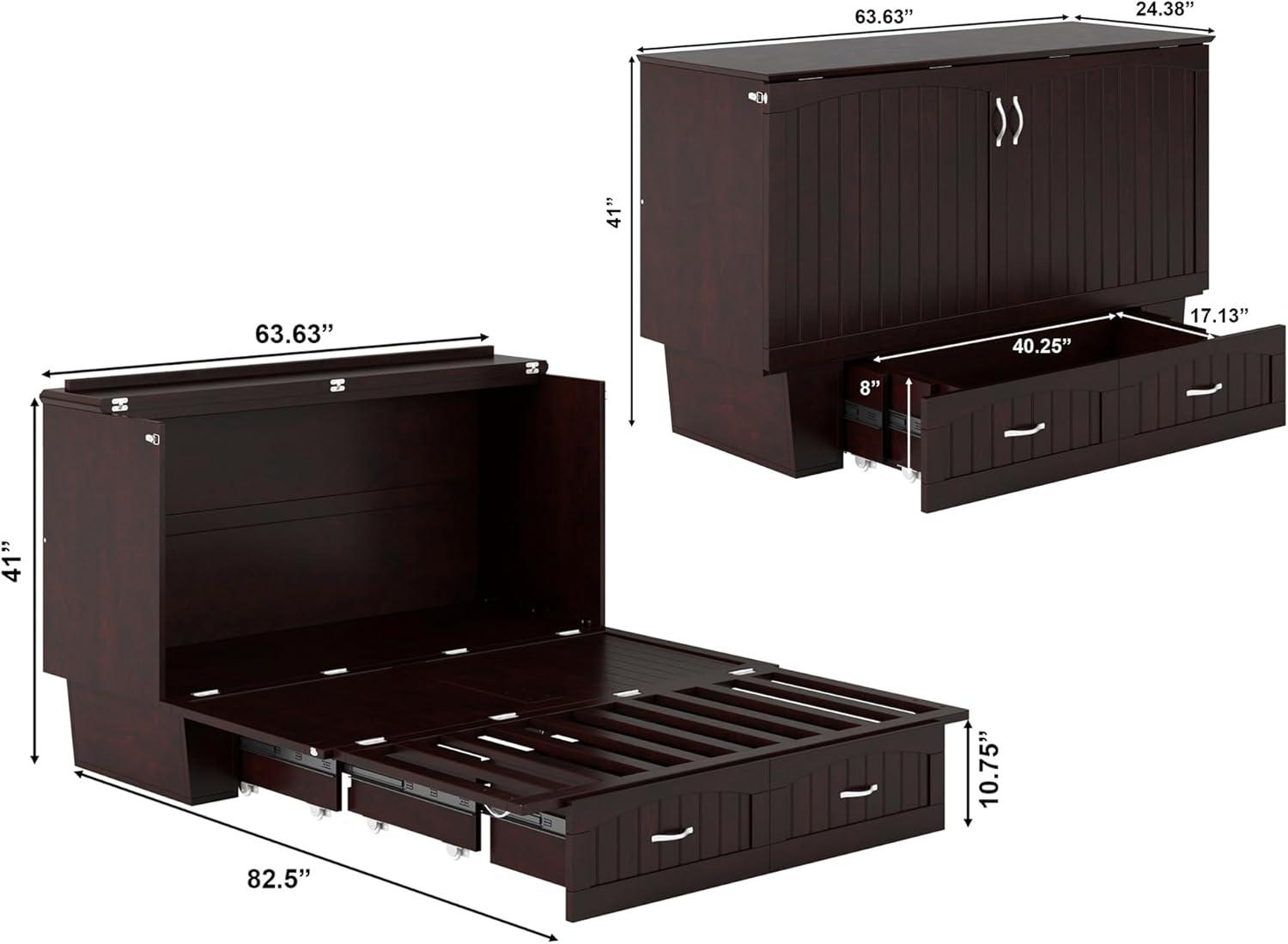 Nantucket Murphy Bed Chest USB Turbo Charger - AFI