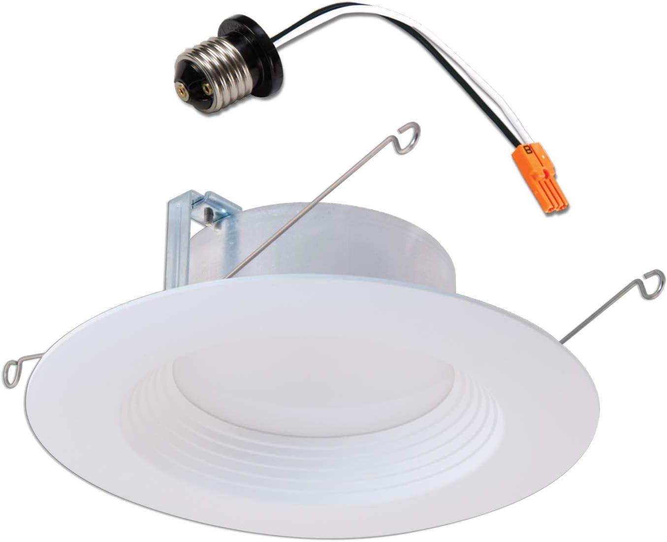 Halo Matte White 5-6 in. W LED Retrofit Recessed Lighting