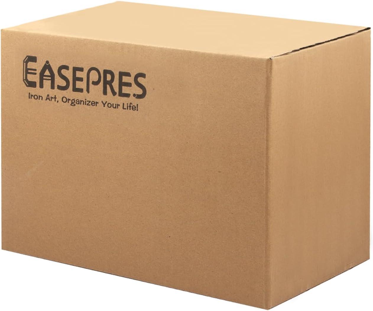 EASEPRES Desk Hanging File Organizer with 5 Folders, Mesh Metal Letter-Size Desktop File Holder Box for Filing Folder Storage Basket, 1 Pack Black, 12.2 x 9.45 x 5.45 inches