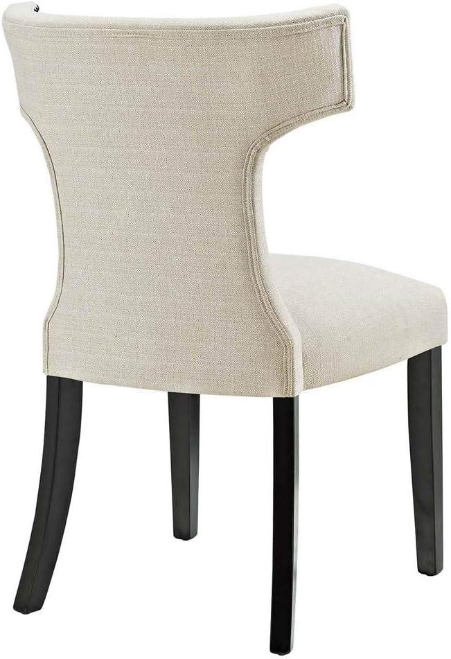 Set of 2 Curve Dining Side Chair Fabric - Modway