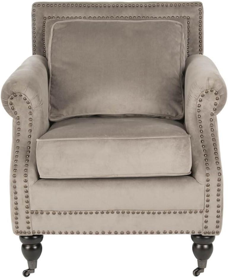 Karsen Club Chair with Nail Heads  - Safavieh