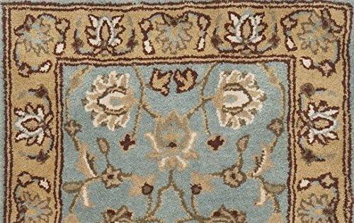 SAFAVIEH Heritage Dexter Oriental Wool Runner Rug, Blue/Gold, 2'3" x 6'