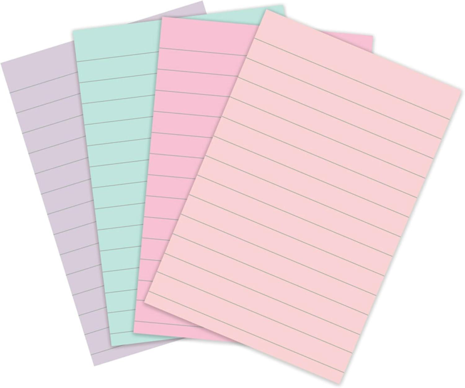 Post-it Recycled Super Sticky Notes 4"x6" Pastels: Large Unbound Multicolored Sticky Notes, 180 Sheets, 100% Recycled Paper