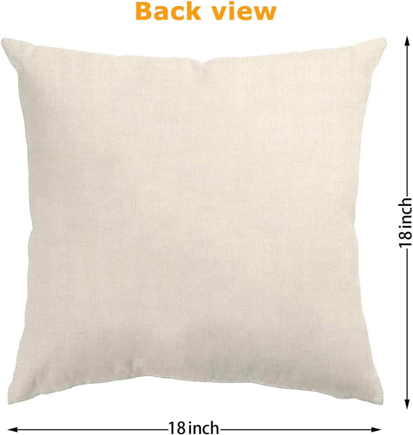 Christmas Decorations Soft Pillowcases 4 pieces 18"x18" Farmhouse Christmas Decorations Cushion Covers for Home Couch Bedroom Bed