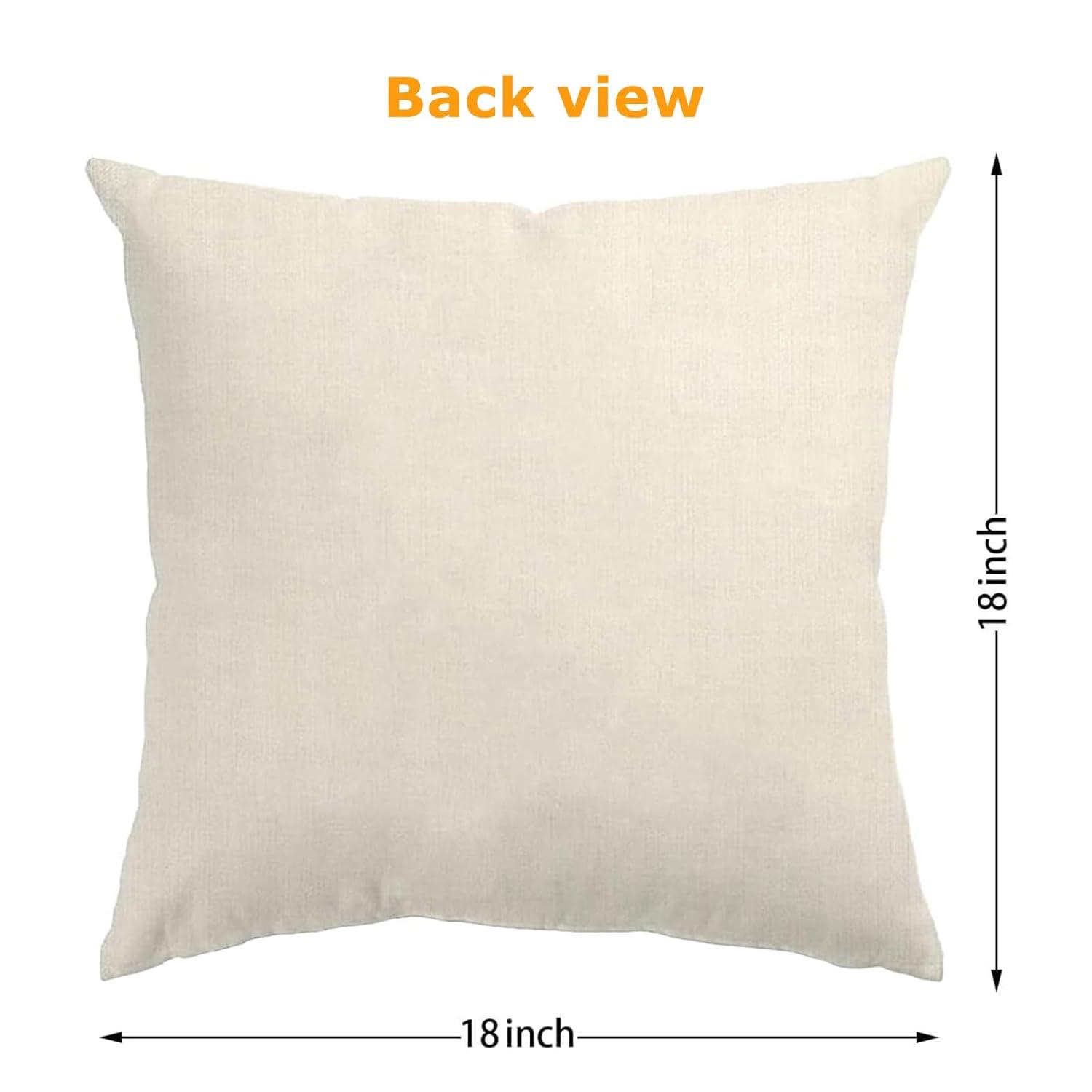 Christmas Decorations Soft Pillowcases 4 pieces 18"x18" Farmhouse Christmas Decorations Cushion Covers for Home Couch Bedroom Bed