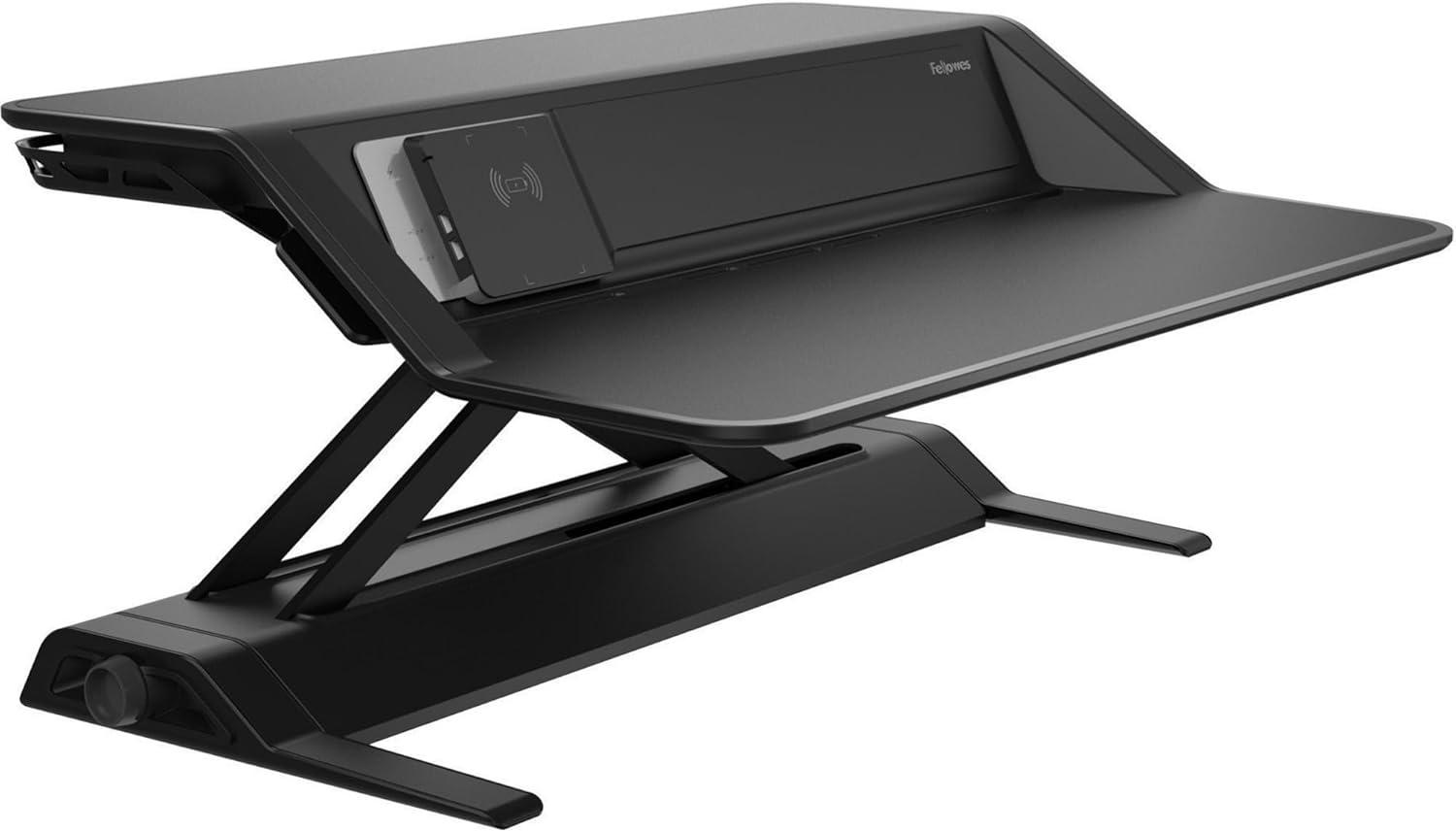 Fellowes Workstation Sit-Stand 35 lb cap 22 Height Positions BK 8080301