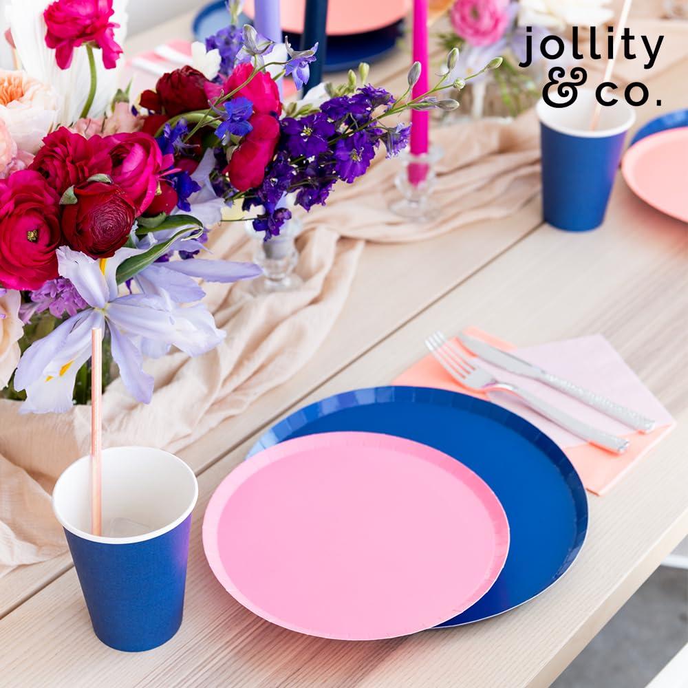 Apricot Orange 8" Paper Dessert Plates - Pack of 8