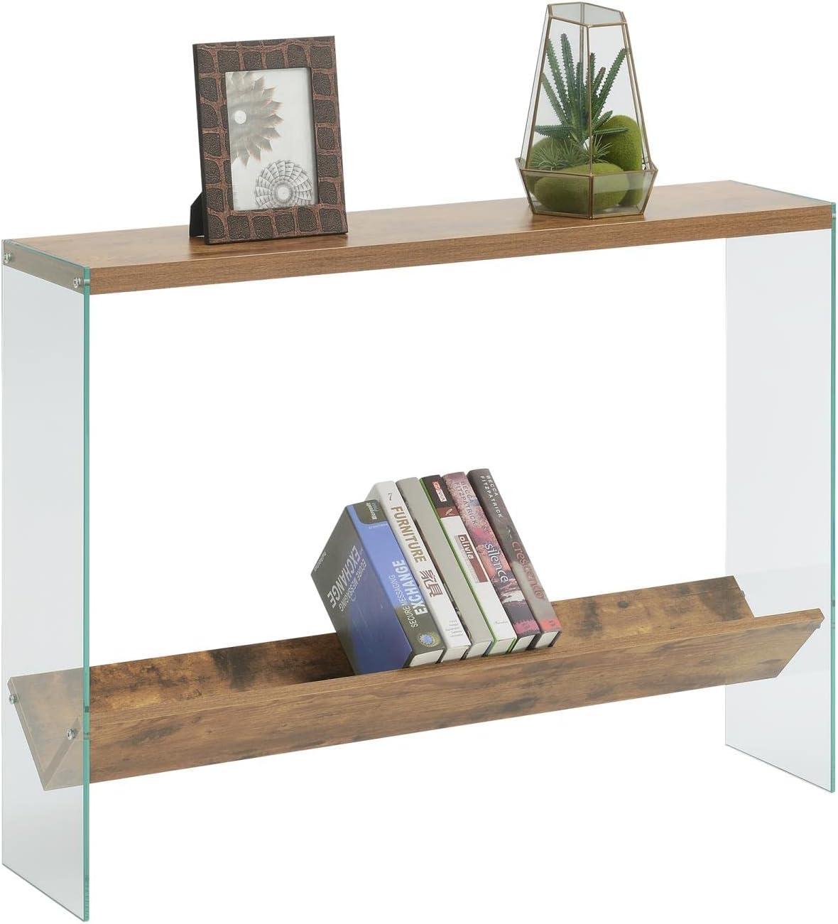 Convenience Concepts SoHo Console Table with Shelf, Barnwood