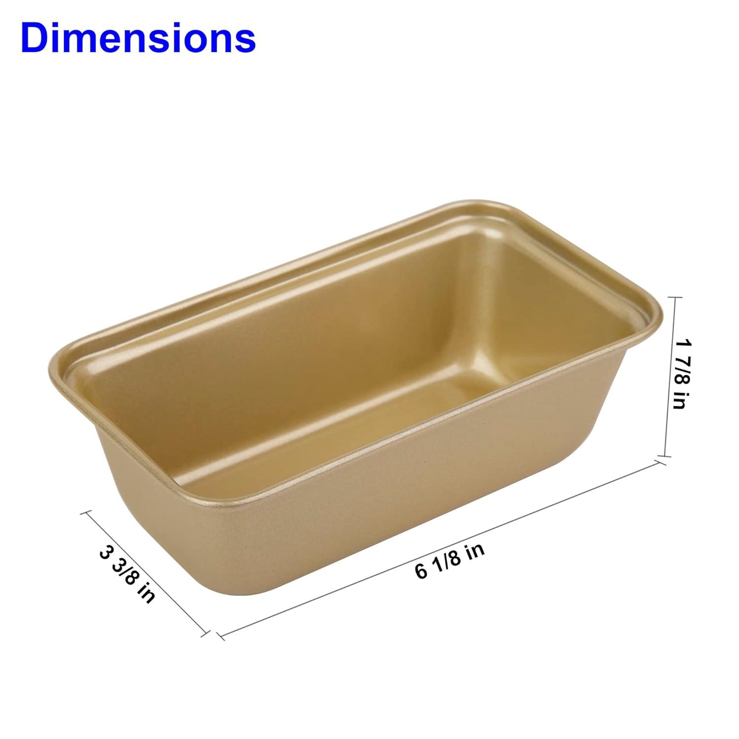 6 Pcs Toast Mold Baking Molds Non-stick Molds Silicone Baking Bread Pan Cake Stencils Aluminum Loaf Pans Baking Tool