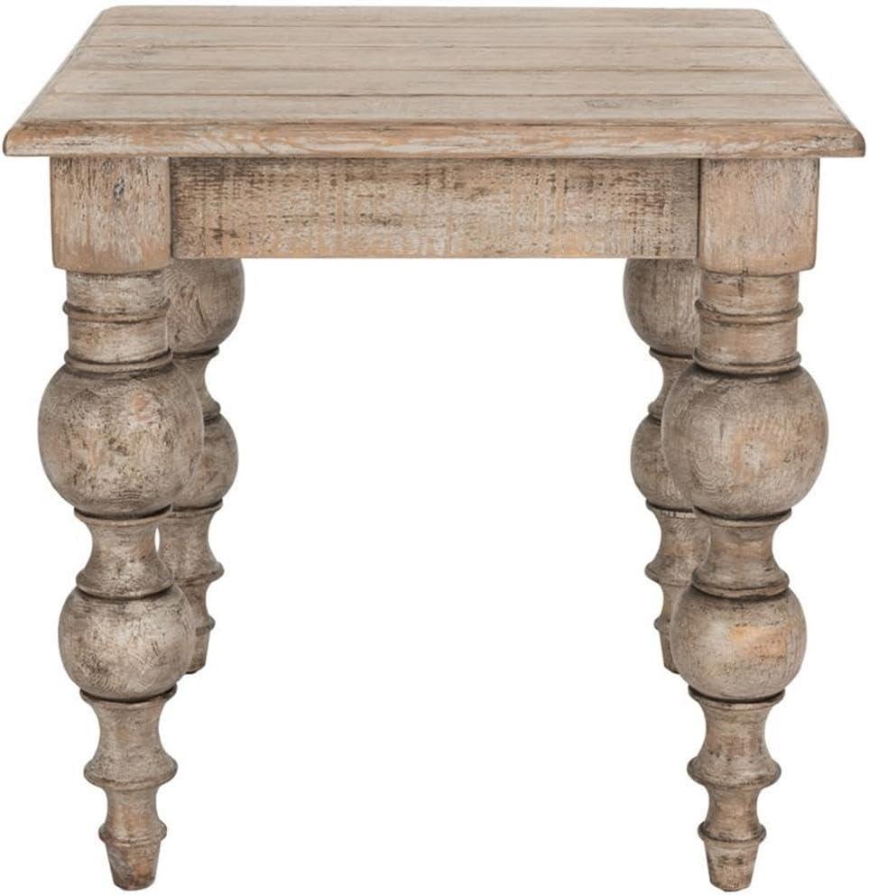 Bander Square Reclaimed Wood End Table (24")