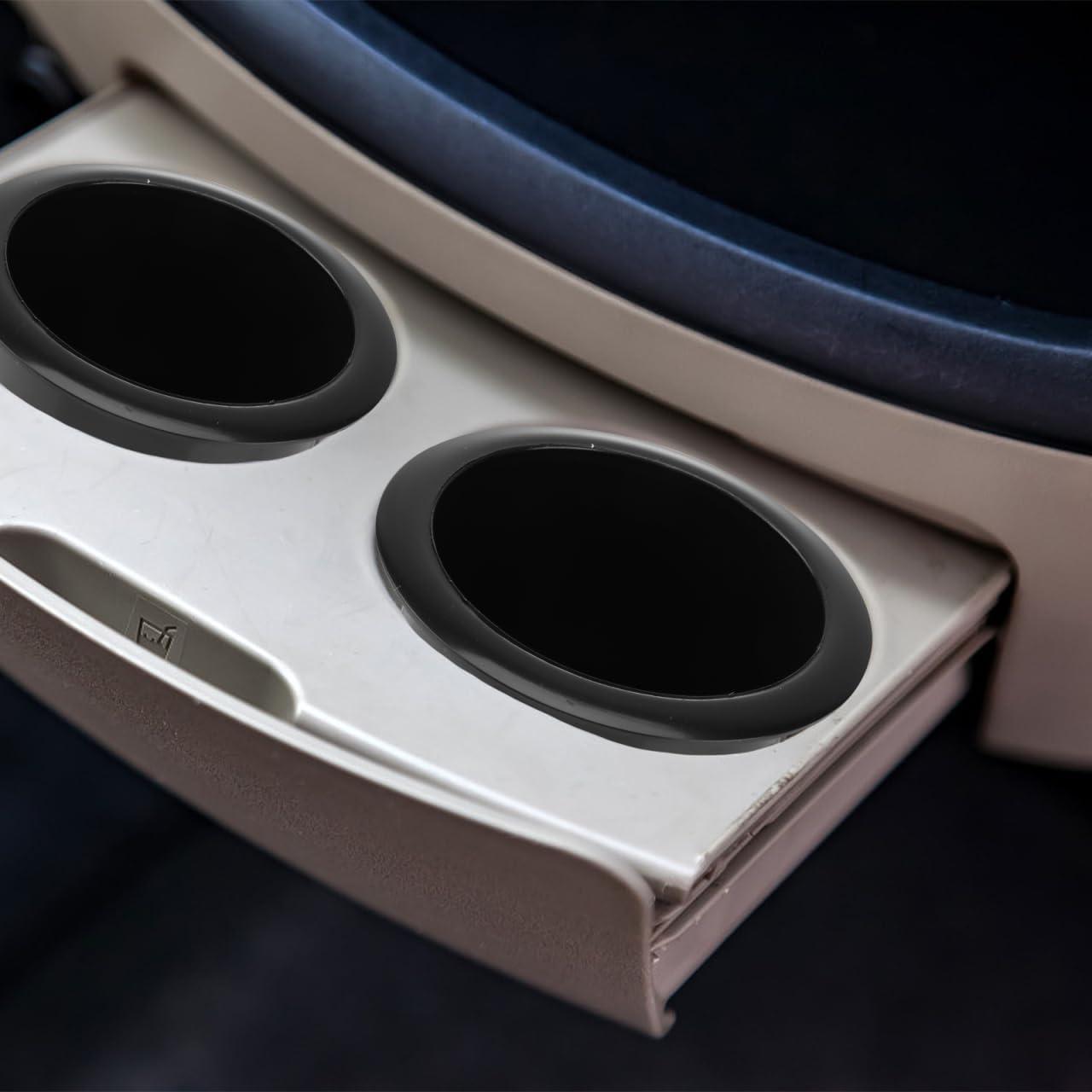 Black Plastic Drop-In Cup Holder Insert for Sofa, Boat, RV, and Car
