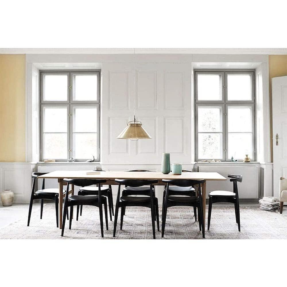 George Oliver Clontz Conde Wooden Farmhouse Dining Chairs – Mid-Century Modern Design with PU Leather Cushion Seat (Set of 2) (Set of 2)