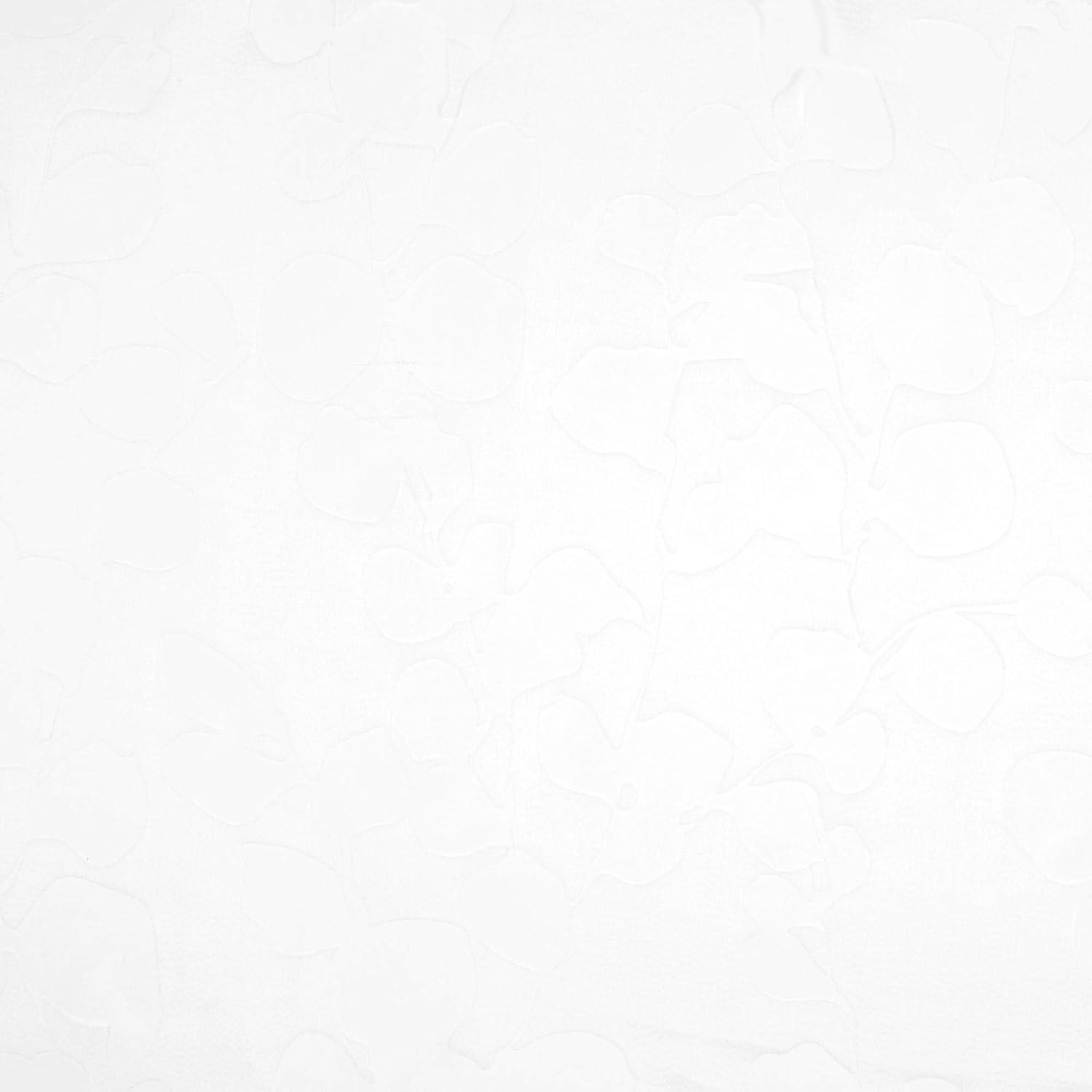 Exclusive Home Wilshire Burnout Sheer Hidden Tab Top Curtain Panel Pair, 54"x108", Winter White