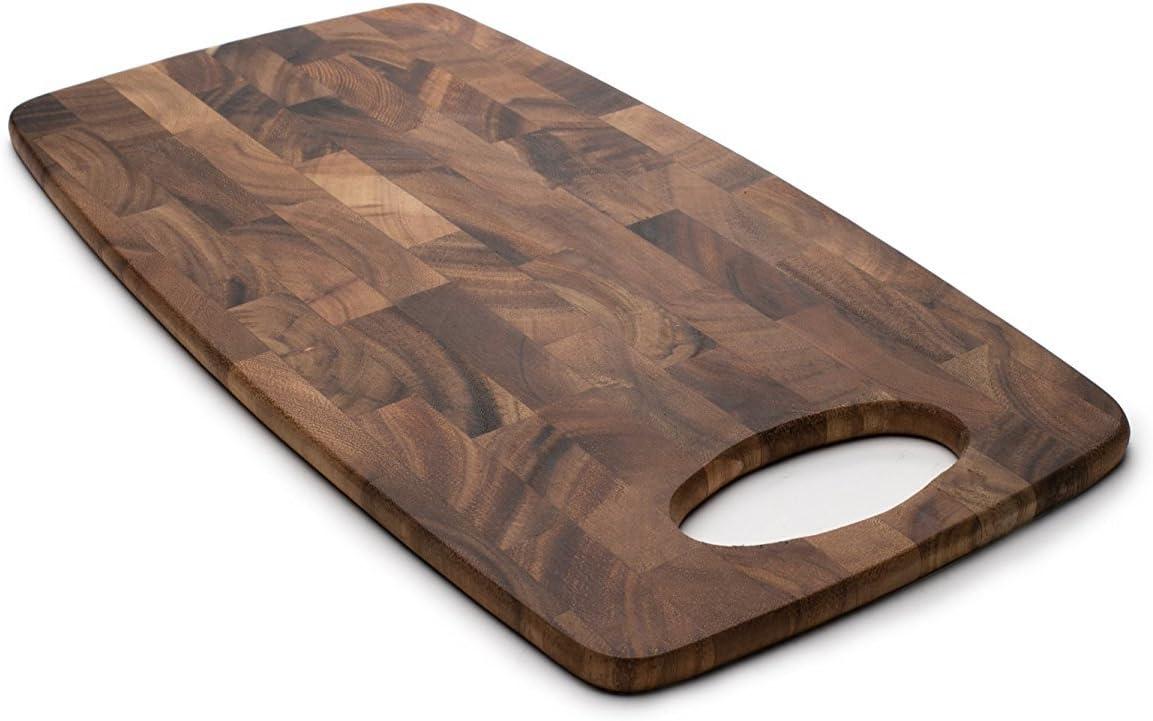 Ironwood Gourmet Calistoga End Grain Cheese Board Board, Acacia Wood