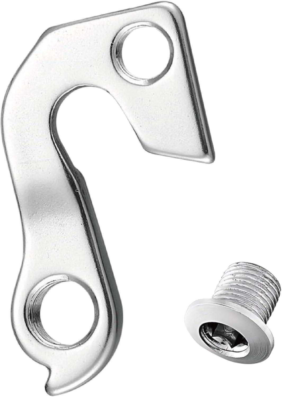 Silver Steel Rear Bike Derailleur Hanger with Bolt