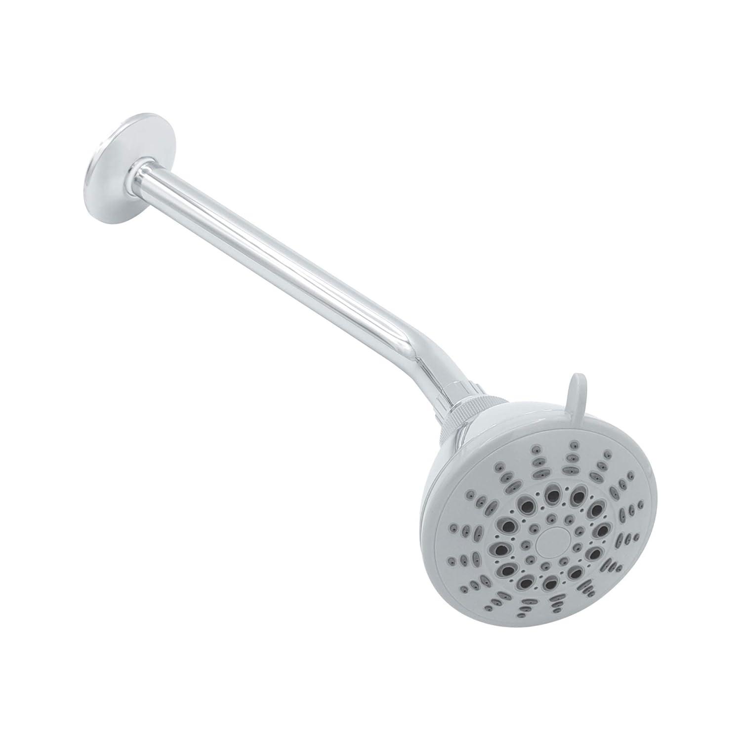 Shower Arm 10 Inch, ½ Inch IPS US Standard, Stainless Steel With Flange Universal Fit, Polished Chrome Finish