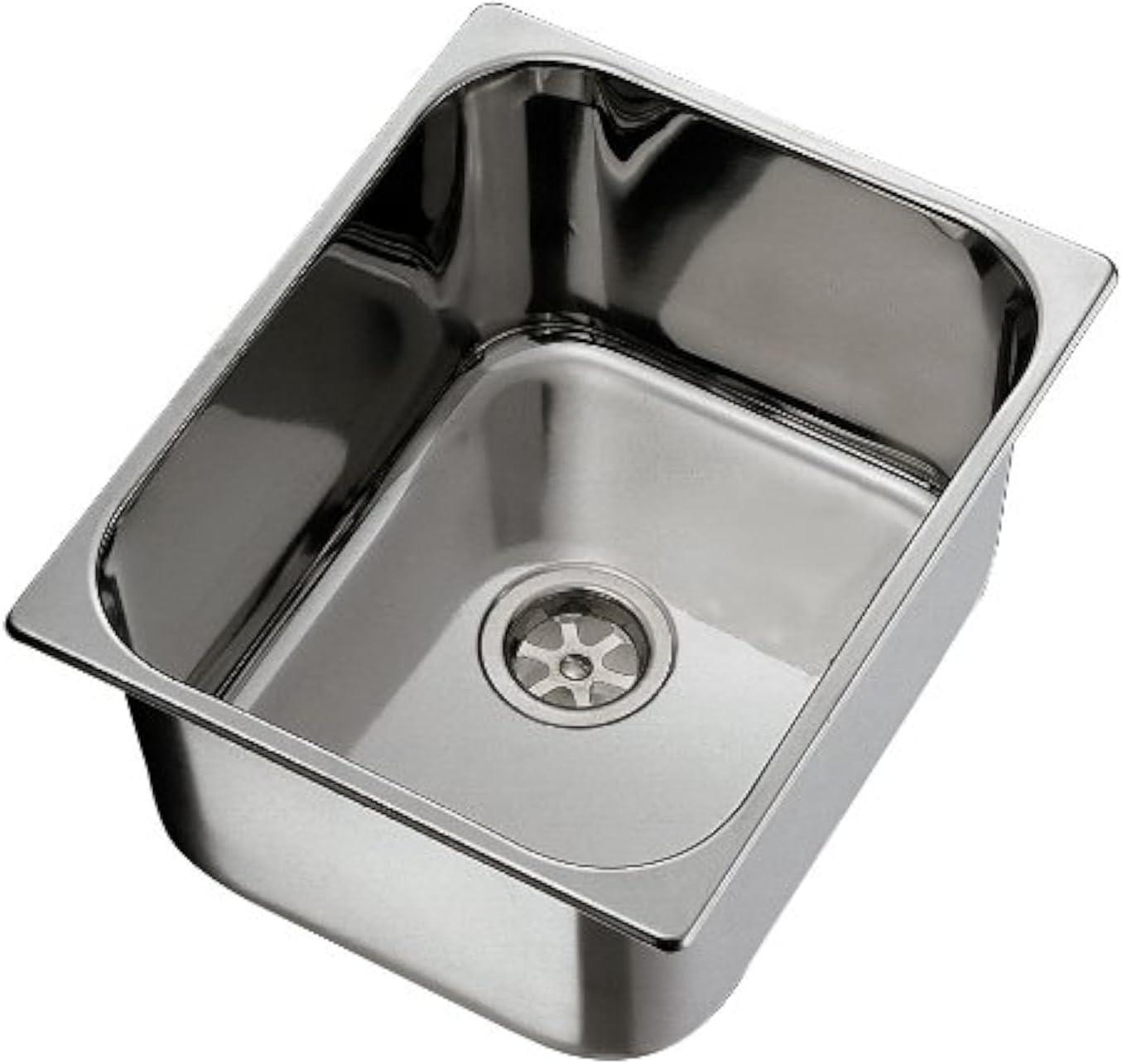 Ambassador Marine S44-1711-BR-R Rectangle Stainless Steel Sink  Brushed Finish