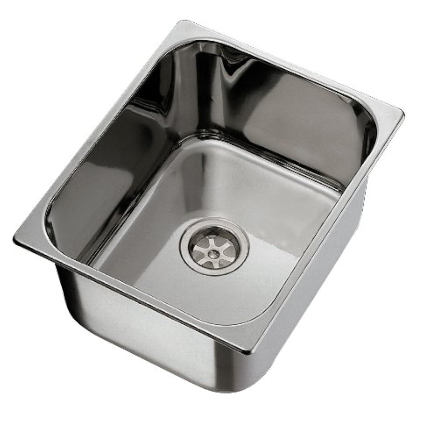 Ambassador Marine S44-1711-BR-R Rectangle Stainless Steel Sink  Brushed Finish