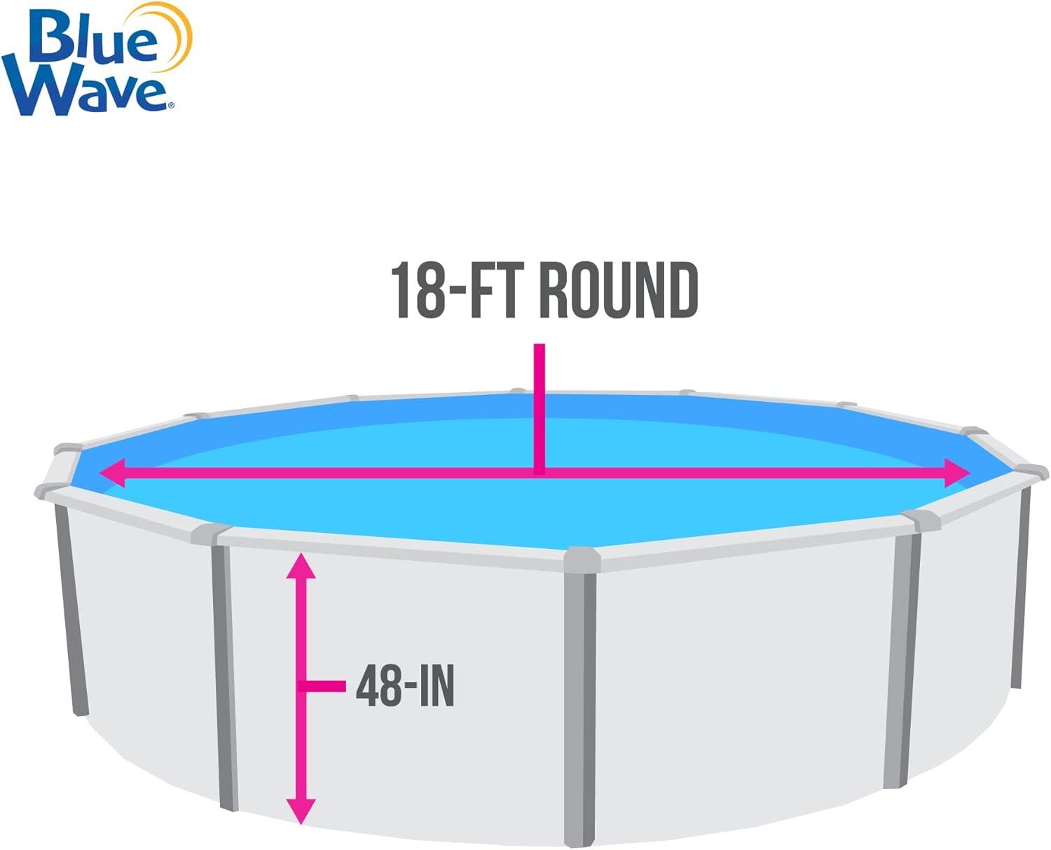 Pebble Cove 18 ft Round Blue Vinyl Pool Liner