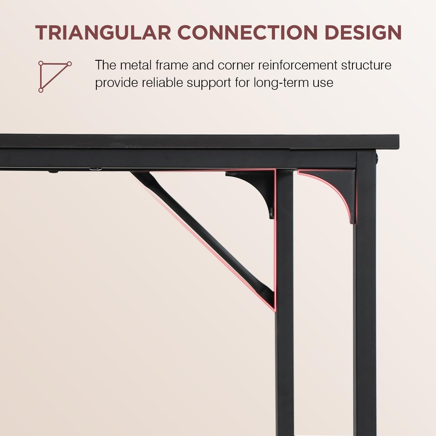 LIUYUDIY 32/39/47 inch Computer Desk Study Writing Table, Adjustable feet, Modern Furniture for Home Office