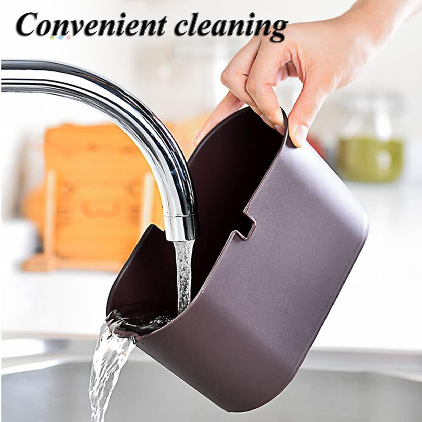 Sokhug Clearance Mini Trash Can with Lid - Removable Small Garbage Can,Plastic Trash Bin, Counter Top Wastebasket, Counter Garbage Lint Bin For Bathroom,Office,Kitchen,Desk,Cof