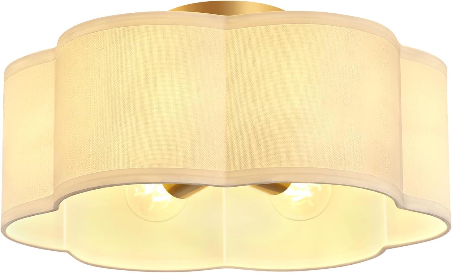 Greidys 6-Light Polyester Flush Mount Ceiling Light