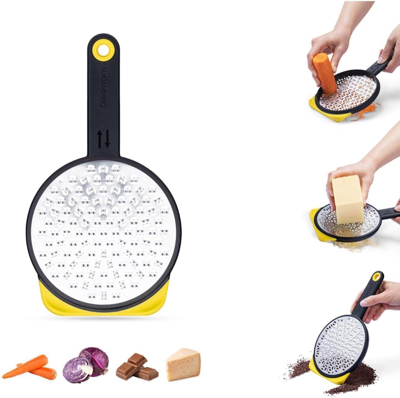 Dreamfarm Medium Yellow Two-Sided Speed Grater