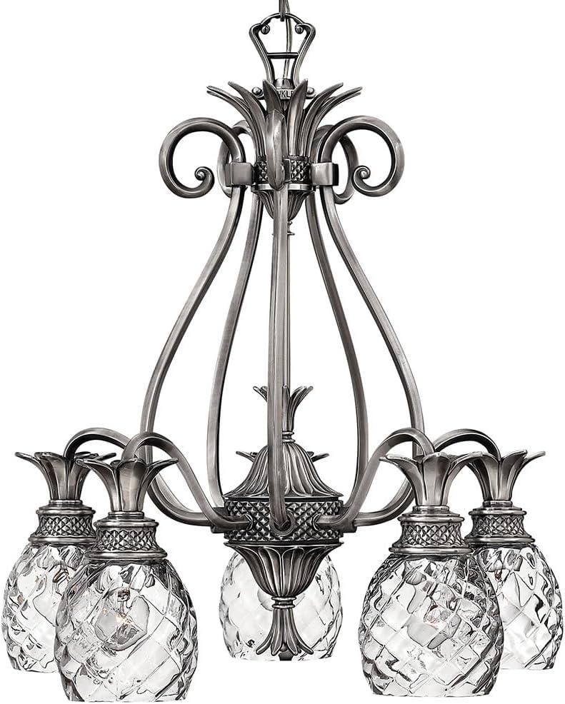 Hinkley Lighting Plantation 5 - Light Chandelier in  Burnished Brass