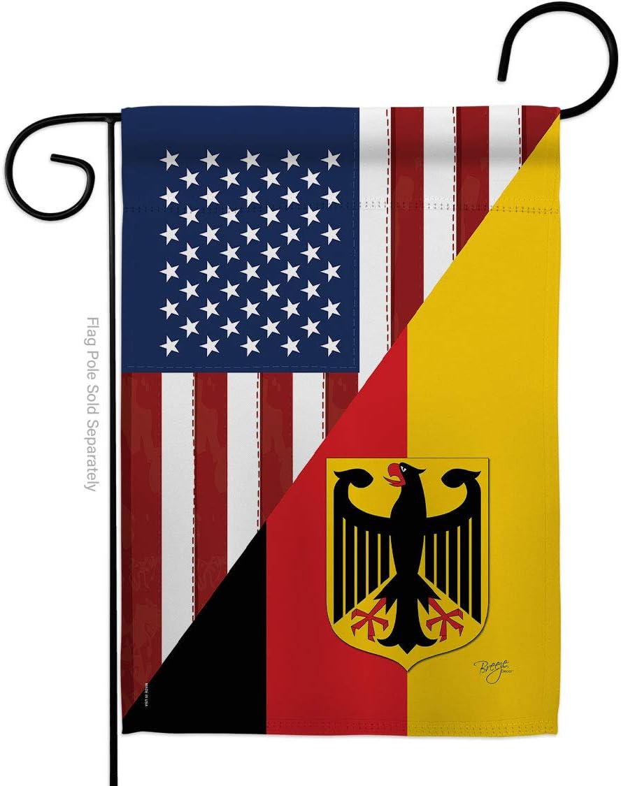 US German Friendship Double-Sided Patriotic Garden Flag