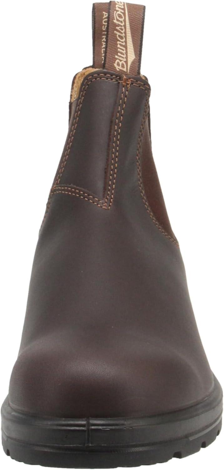 Walnut Genuine Leather Slip Resistant Chelsea Ankle Boot