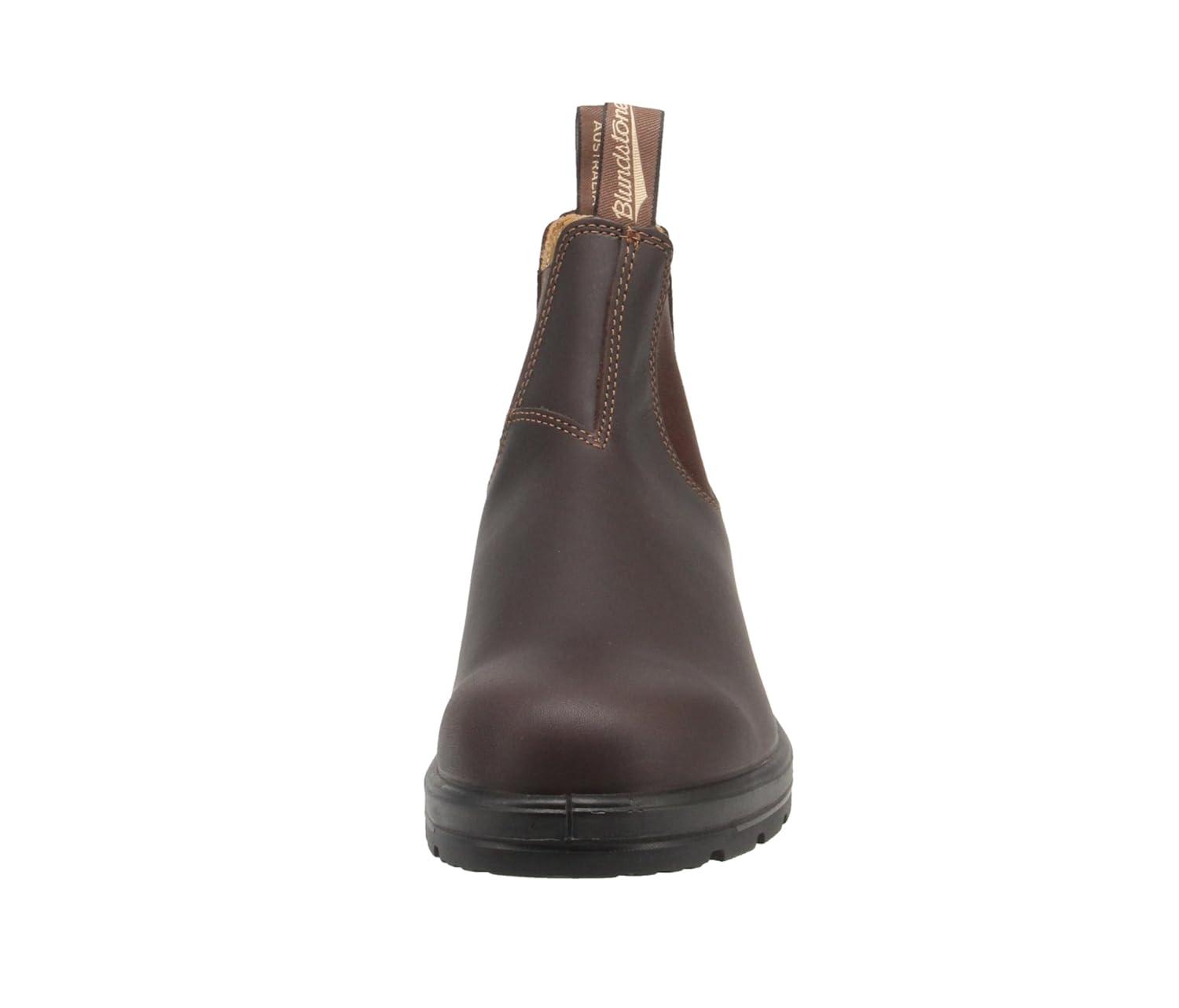 Blundstone 550 Unisex Chelsea Boots, Premium Water Resistant Leather with a Cushioned Midsole and Elastic Side For Men and Women, Walnut Brown 10 AU