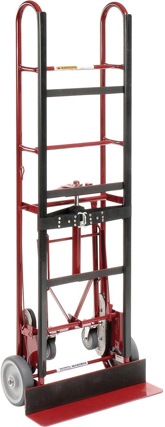 Red 4-Wheel Professional Appliance Hand Truck with Strap