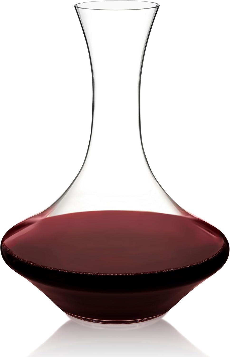 Spiegelau Authentis Decanter Set of 1, Made of Crystal, Modern Wine Decanter, Dishwasher Safe, Professional Quality Wine Gift - 1.0 L/35.3 oz, Clear