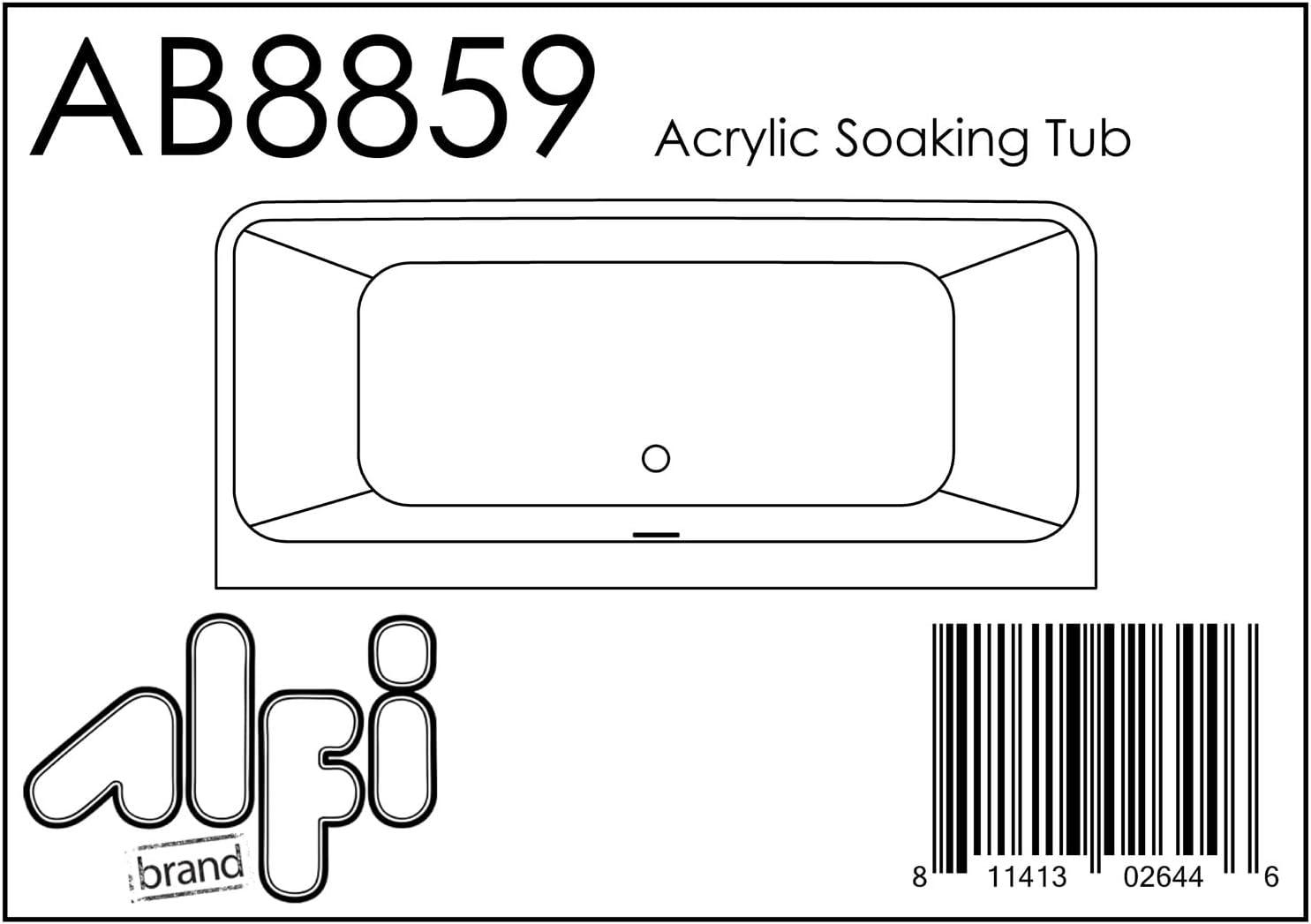 67'' x 29.4'' Freestanding Soaking Acrylic Bathtub