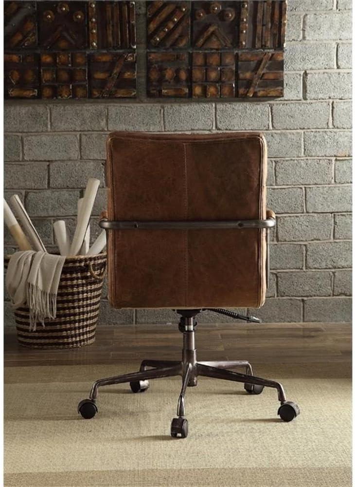 Acme Furniture Harith Office Chair, Retro Brown Leather