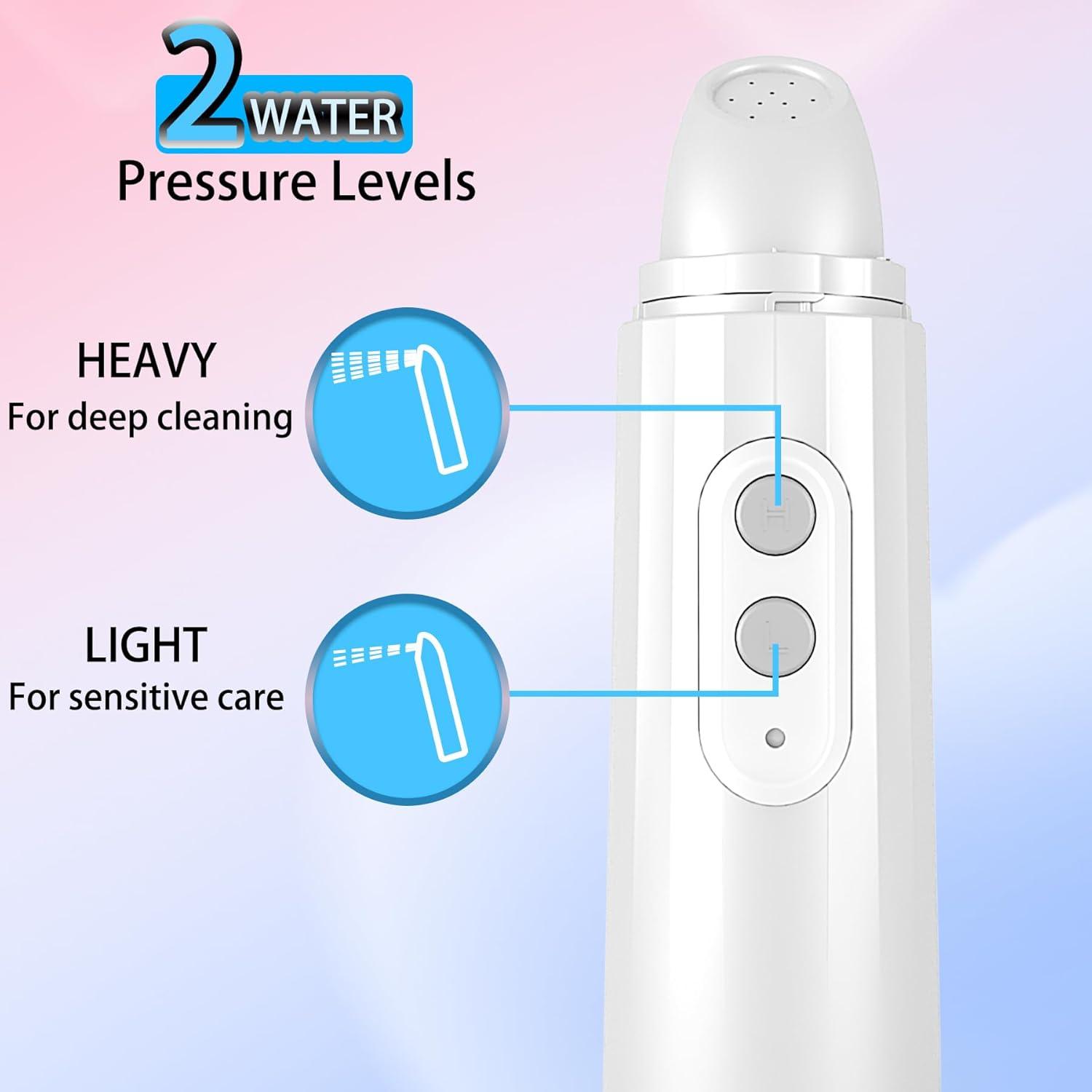 Portable Bidet - Mini Foldable Handheld Personal Travel Bidet with 2 Pressure Options Electric Sprayer Toilet for Personal Hygiene Cleaning/Soothing Postpartum Care/Perineal & Hemmoroid Treatment