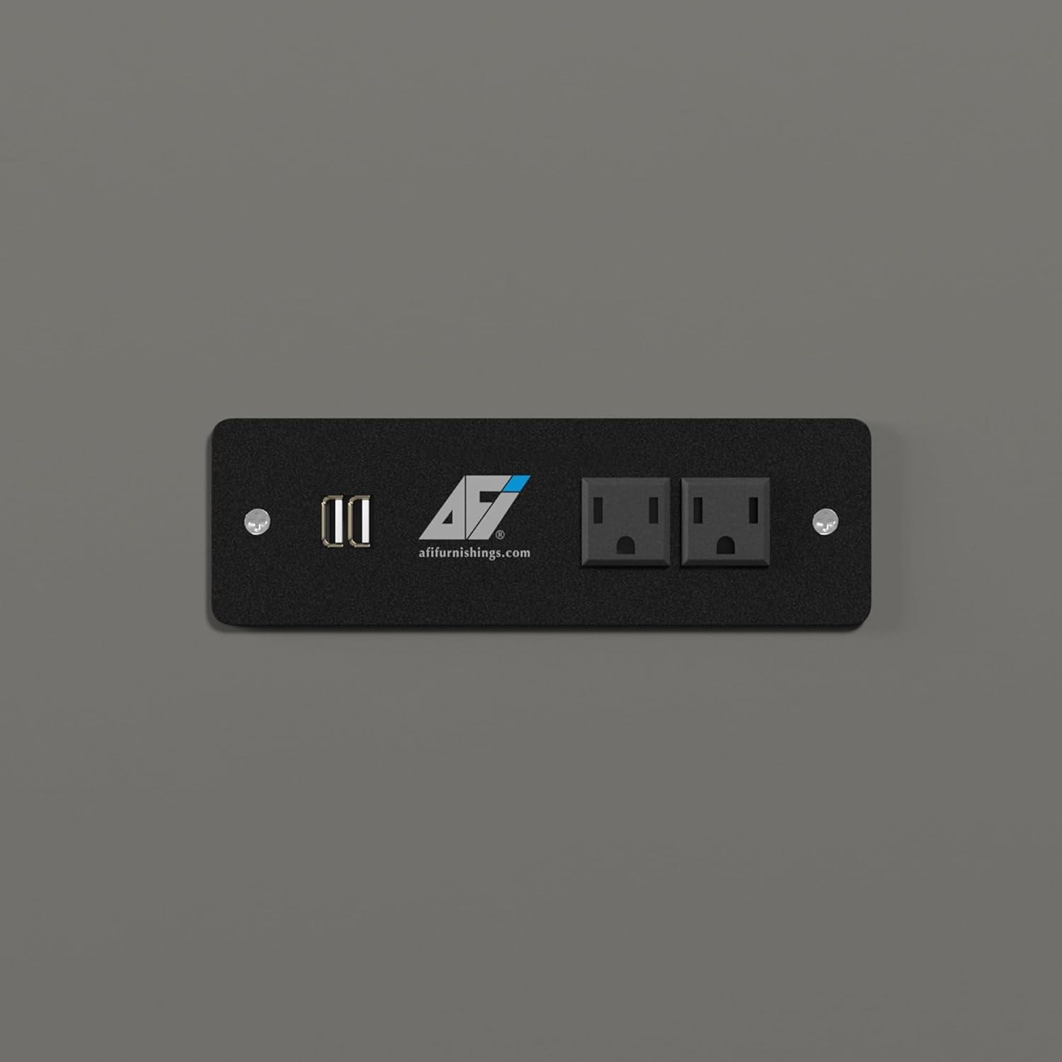 Full Northfield Murphy Bed Chest in Gray