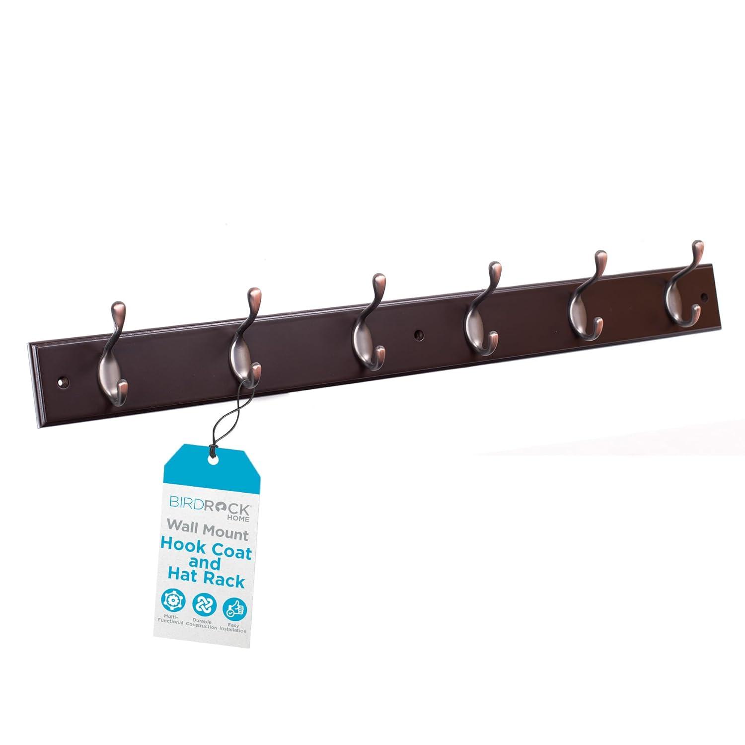 BirdRock Home Wall 6 - Hook Wall Mounted Coat Rack