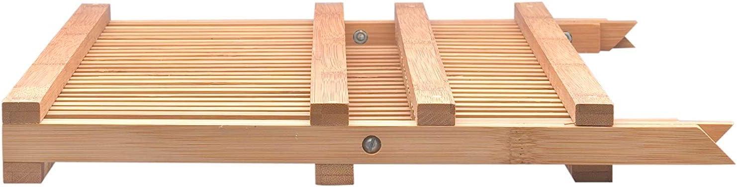 Bamboo Foldable mpact Dish Drying Rack, 20.5-Inches x 13-Inches