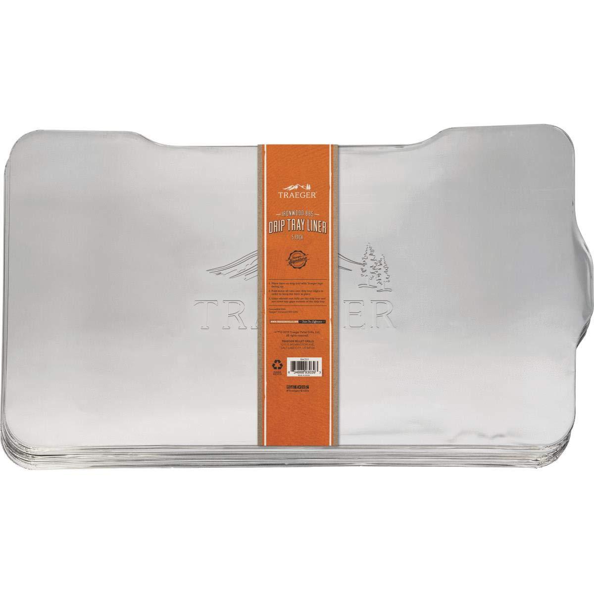 Traeger Aluminum Drip Tray Liner 28.75 in. L X 15.5 in. W For Ironwood 885