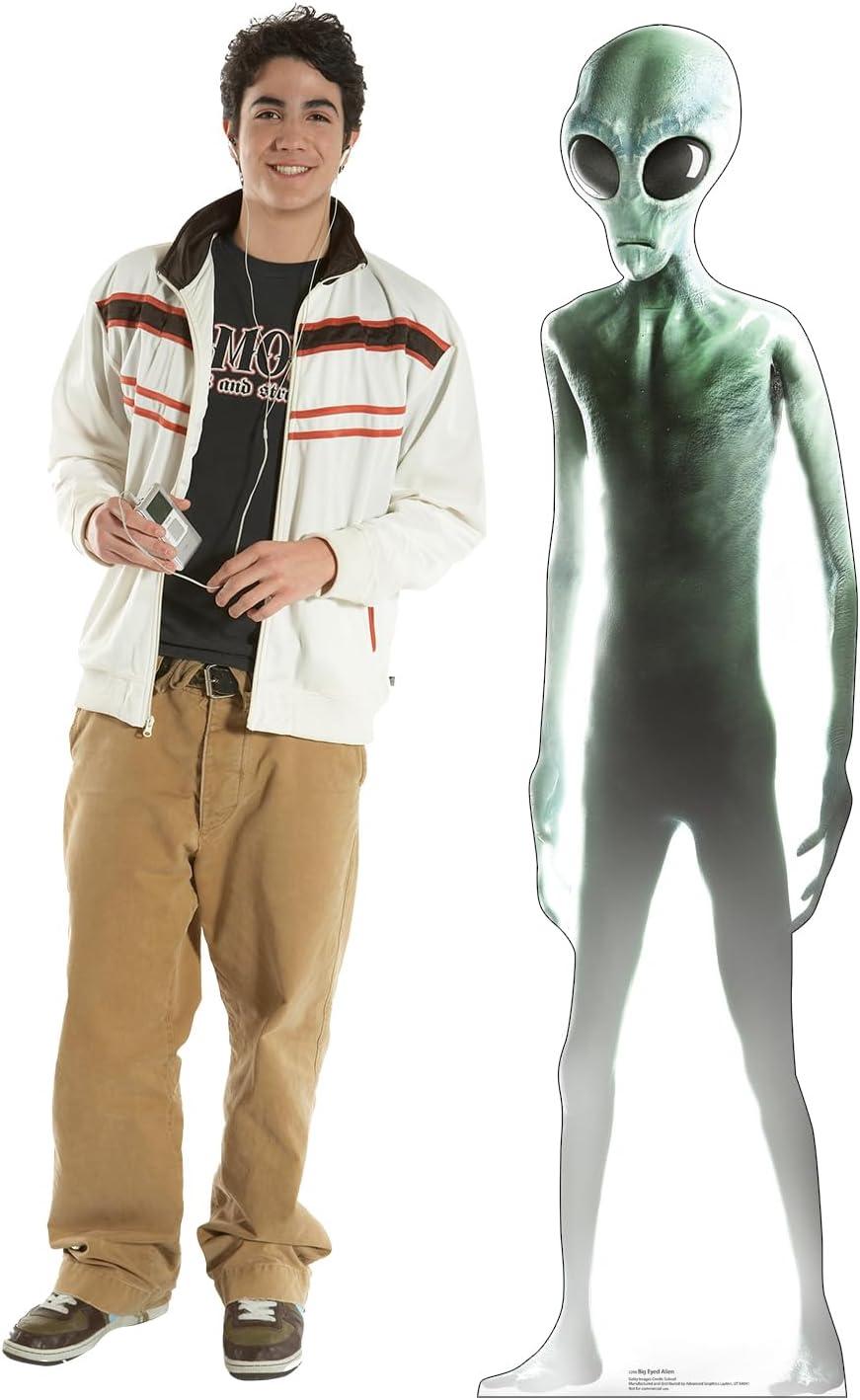 Advanced Graphics 5290 70 x 19 in. Life-Size Big Eyed-Alien Cardboard Standup