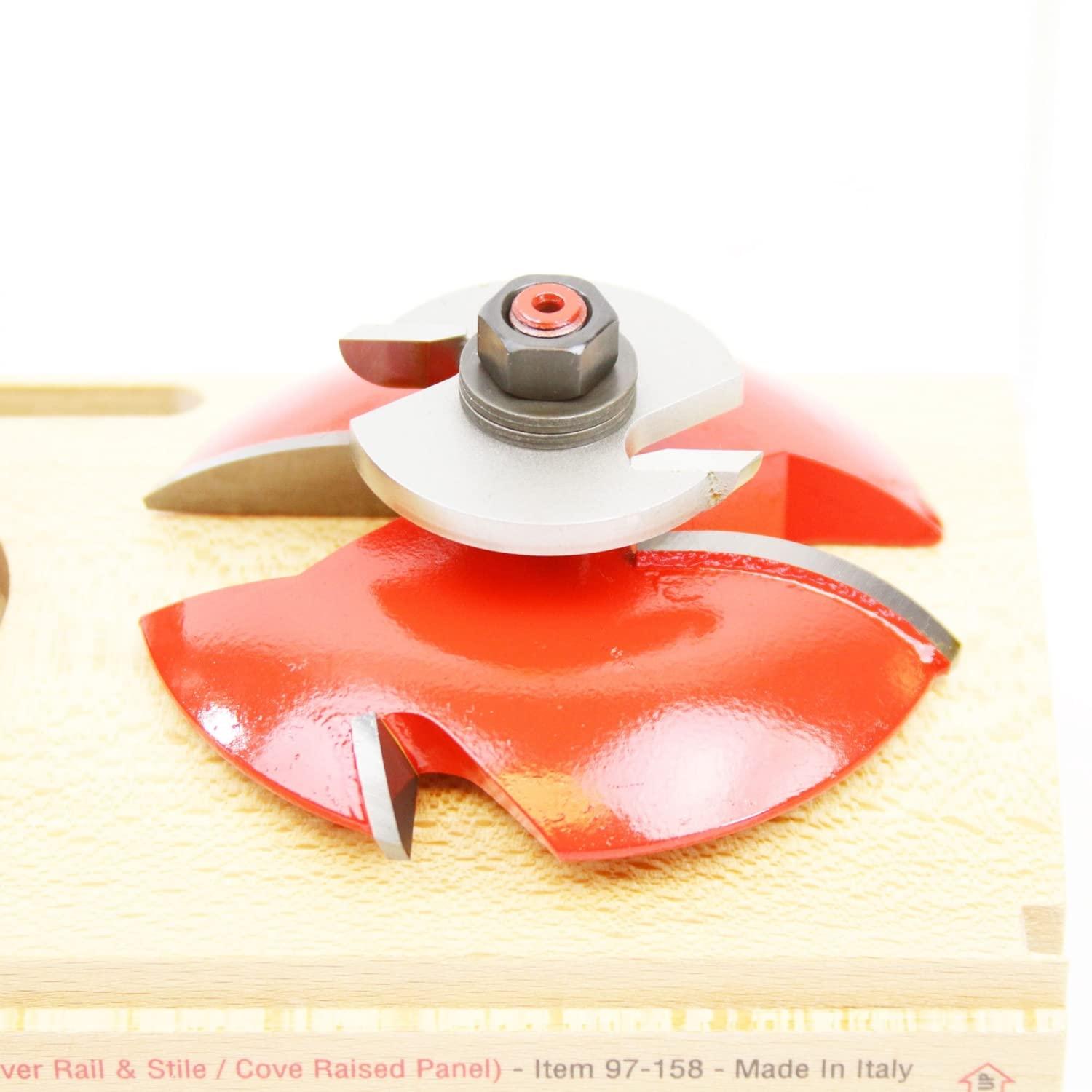 Freud 3-Piece Adjustable Cabinet Door Router Bit Set