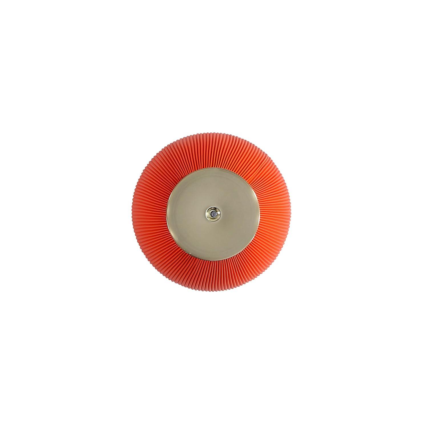 Manhattan Comfort 2pc Anderson Modern Leatherette Upholstered End Table Set Orange: Faux Marble, No Assembly Required