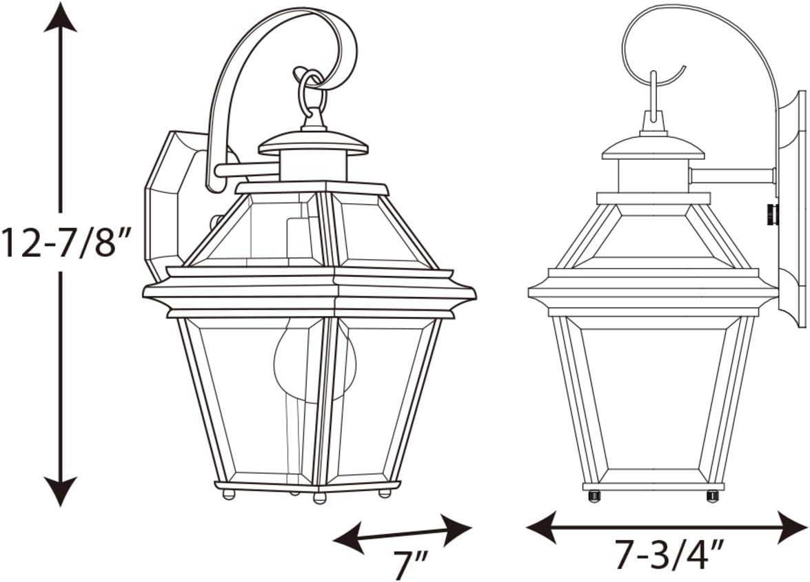 Burlington Antique Bronze Dimmable Wall Lantern Sconce