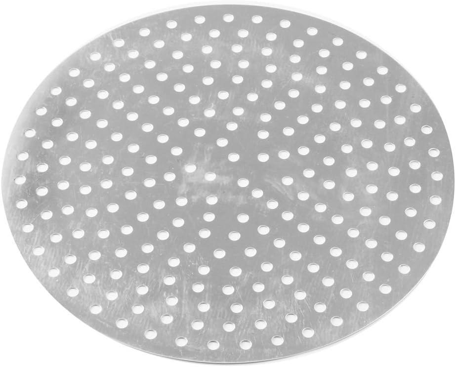 16-Inch Silver Perforated Aluminum Pizza Disk