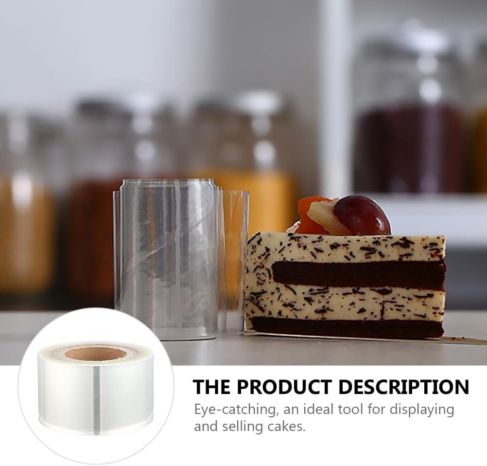 COOPHYA Decoración de Pasteles Envoltura de Pastel Transparente para Suministros de Panadería Baby Shower 1 Juego 787X0.3X0.004In