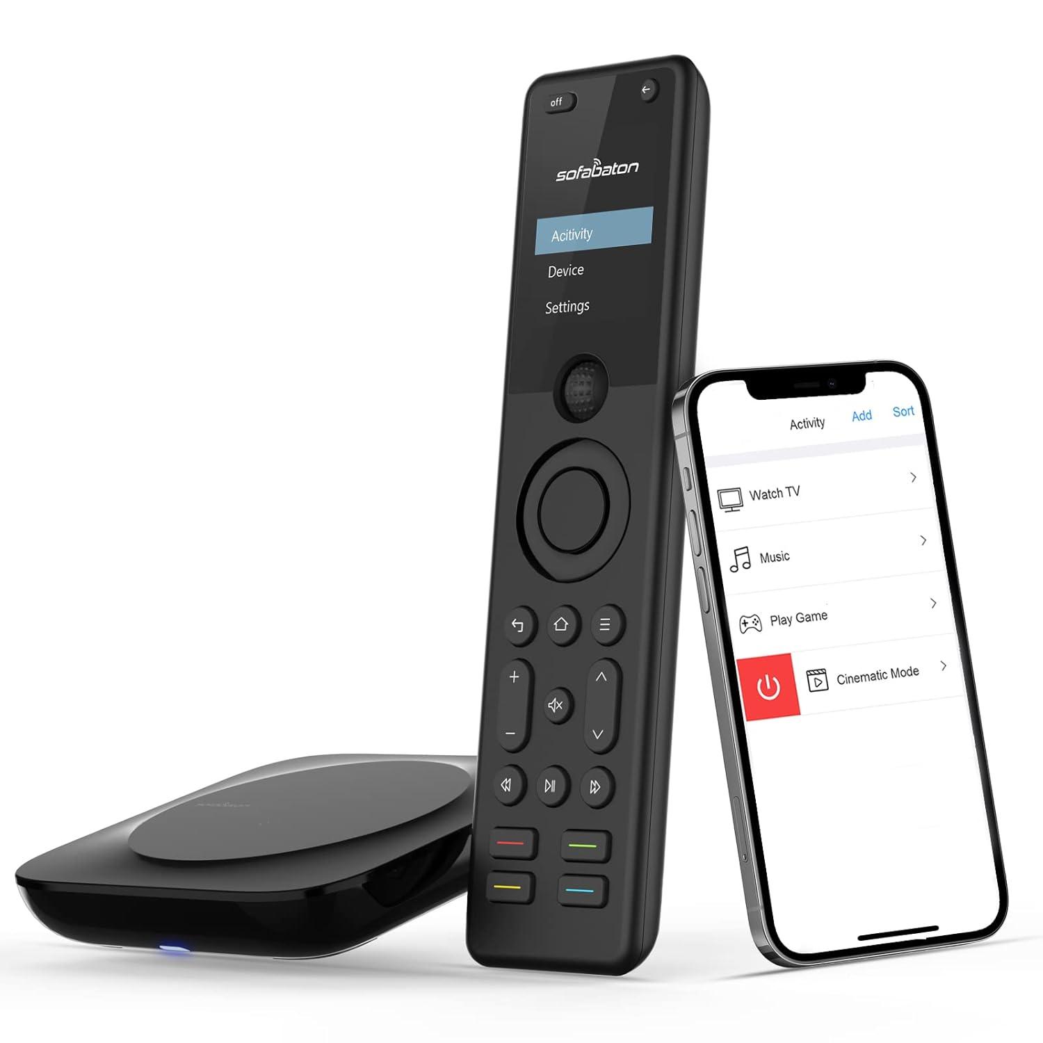 SofaBaton X1 Universal Remote with Hub Compatible with Alexa for TVs DVDs
