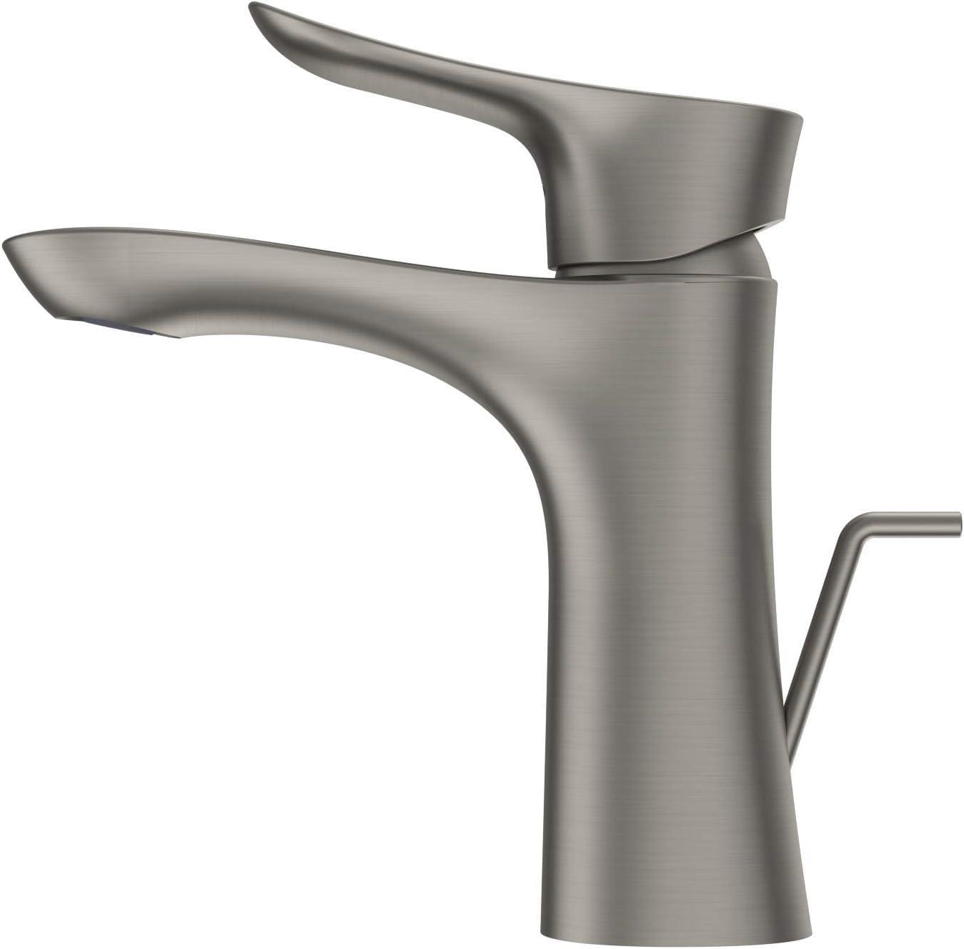 TOTO TLG01301U#BN Single Hole Bathroom Faucet with Drain Assembly and Comfort Glide Technology