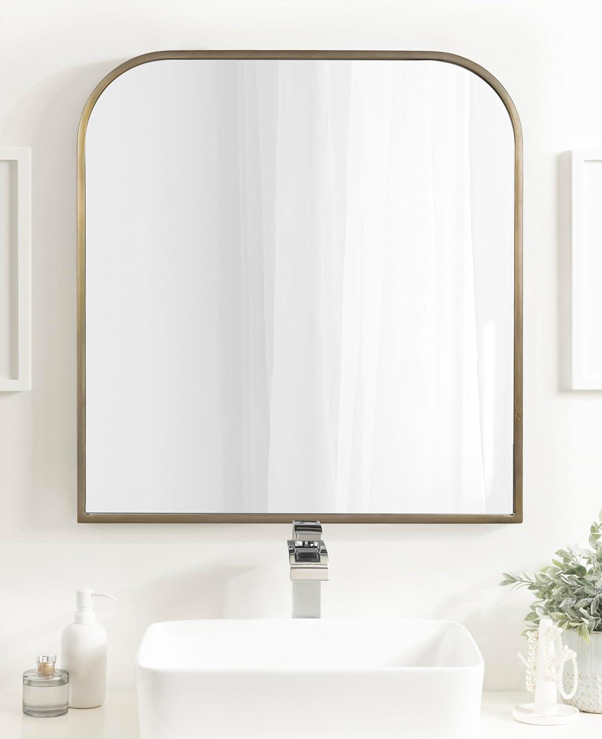 Sherman Metal Flat Wall Mirror